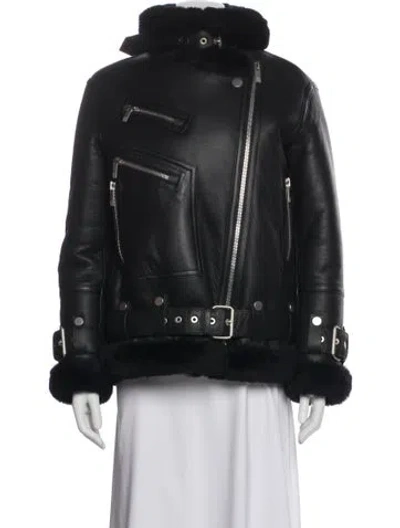 Pre-owned Gorski Shearling Fur Jacket In Gray