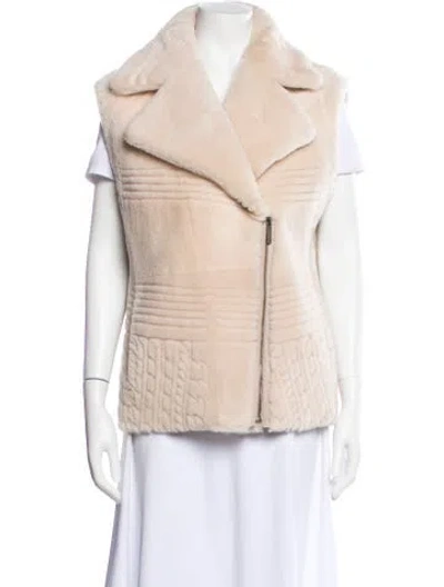 Pre-owned Gorski Shearling Fur Jacket In Neutral