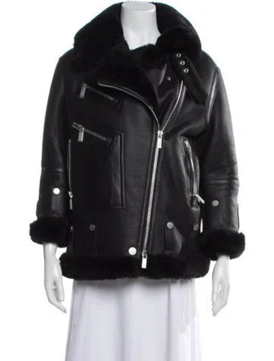 Pre-owned Gorski Shearling Fur Jacket W/ Tags In Black