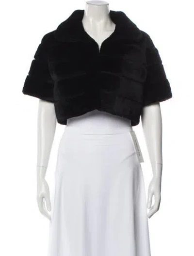 Pre-owned Gorski Shearling Jacket In Black