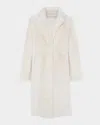 Gorski Short Reversible Merino Lamb Shearling Coat In White