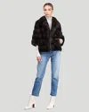 Gorski Short Sleeve Russian Sable Jacket In Multi