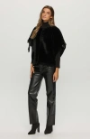 Gorski Short Sleeve Shearling Lamb Jacket In Black