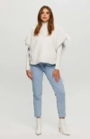 Gorski Short Sleeve Shearling Lamb Jacket In White