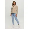 Gorski Textured Shearling Lamb Jacket In Neutral