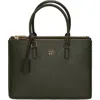 Gorski Top Handle Leather Purse With Crossbody Strap In Black
