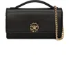 Gorski Top Handle Purse With Crossbody Chain In Black