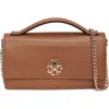 Gorski Top Handle Purse With Crossbody Chain In Black
