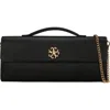 Gorski Top Handle Rectangle Leather Crossbody Bag In Black