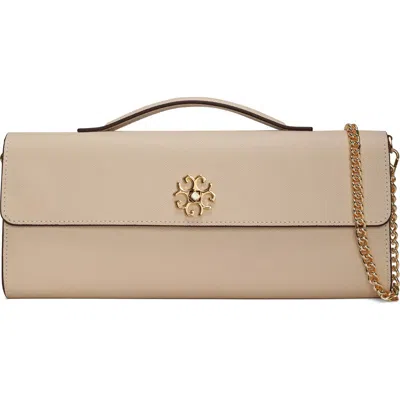 Gorski Top Handle Rectangle Leather Crossbody Bag In Brown