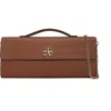 Gorski Top Handle Rectangle Leather Crossbody Bag In Sand