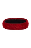 Gorski Toscana Shearling Headband In Red