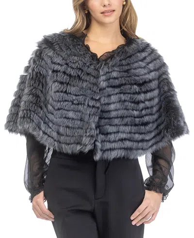 Gorski Toscana Shearling Lamb Layered Capelet In Black