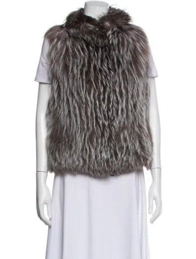 Pre-owned Gorski Vest In Gray