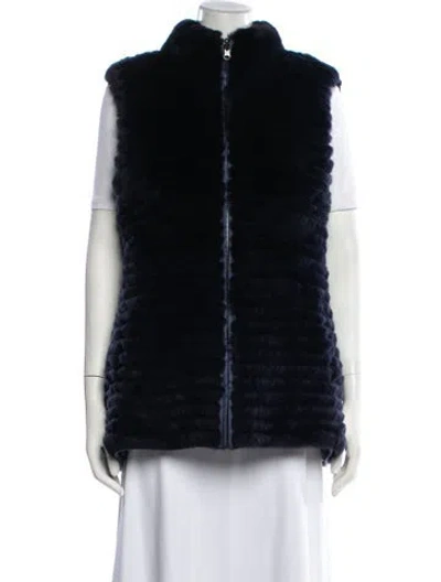 Pre-owned Gorski Vest W/ Tags In Blue