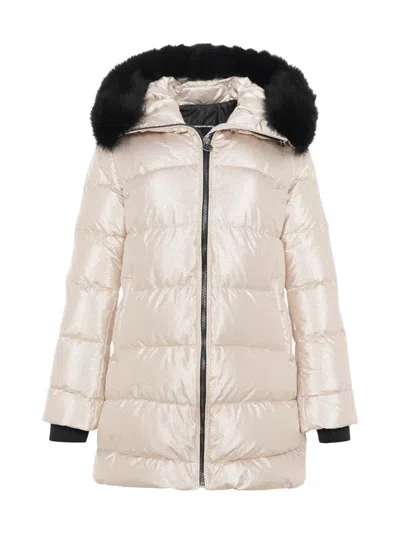 Gorski Apres-ski Jacket With Detachable Toscana Lamb Shearling Collar In Gray
