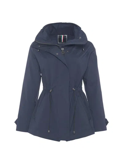 Gorski Women's Lightweight Jacket With Concealed Hood In Multi