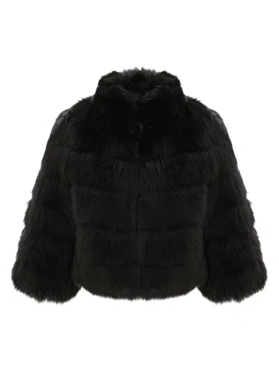 Gorski Women's Merinillo Shearling Lamb Bolero In Black