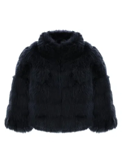 Gorski Women's Merinillo Shearling Lamb Bolero In Black