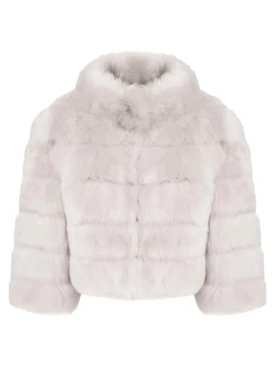Gorski Women's Merinillo Shearling Lamb Bolero In Pink
