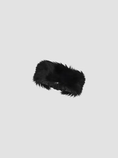 Gorski Women's Merinillo Shearling Lamb Headband In Black