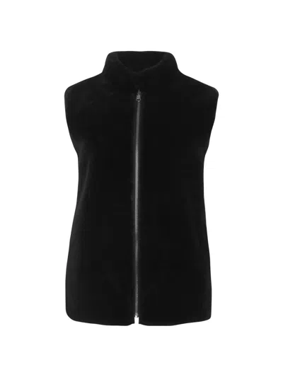 Gorski Reversible Select Shearling Lamb Vest With Loro Piana Wool And Cashmere Quilted Down Back In Multi