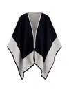 Gorski Select Reversible Wool Cape In Black