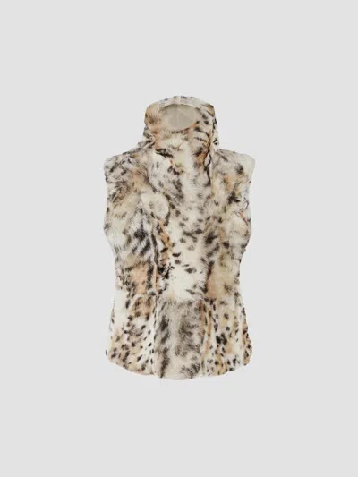 Gorski Women's Reversible Toscana Lamb Vest In Multi