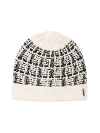 Gorski Women's Select Cashmere Beanie Hat In White