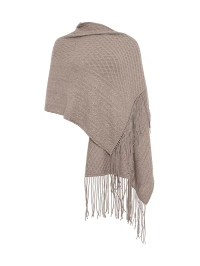 Gorski Women's Select Knit Cashmere Shawl In Brown