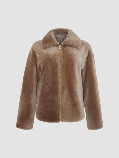 Gorski Women's Select Lamb Jacket In Neutral