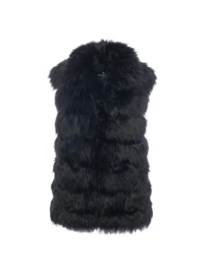 Gorski Women's Select Lamb Vest In Black