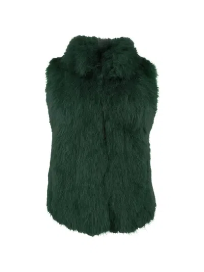 Gorski Women's Select Lamb Vest In Green