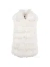 Gorski Women's Select Lamb Vest In White