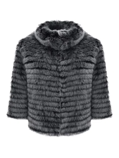 Gorski Women's Toscana Shearling Lamb Layered Jacket In Blue