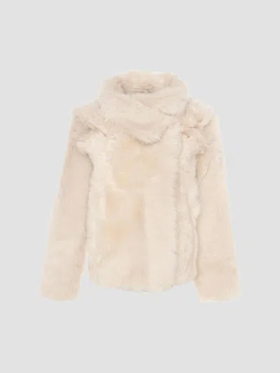 Gorski Women's Toscana Shearling Lamb Reversible Jacket In Ivory