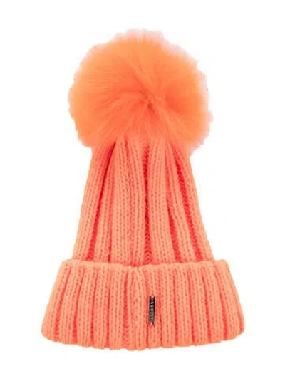 Pre-owned Gorski Women's Wool Beanie In Orange