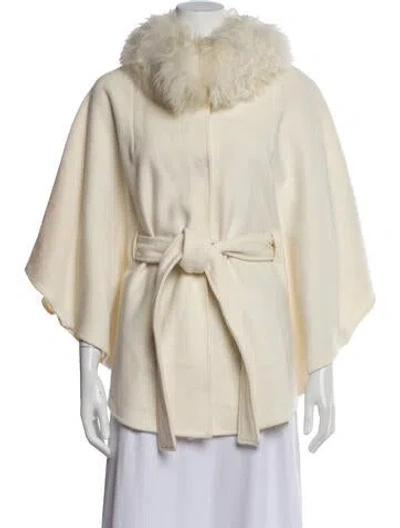 Pre-owned Gorski Wool Cape In Neutrals