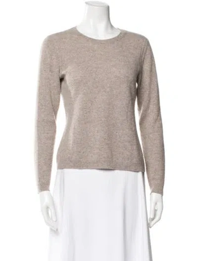 Pre-owned Gorsuch Cashmere Scoop Neck Sweater In Neutral