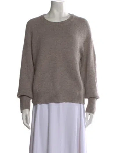 Pre-owned Gorsuch Cashmere Scoop Neck Sweater In Neutral