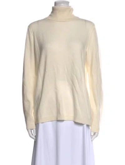 Pre-owned Gorsuch Cashmere Turtleneck Sweater In Neutral