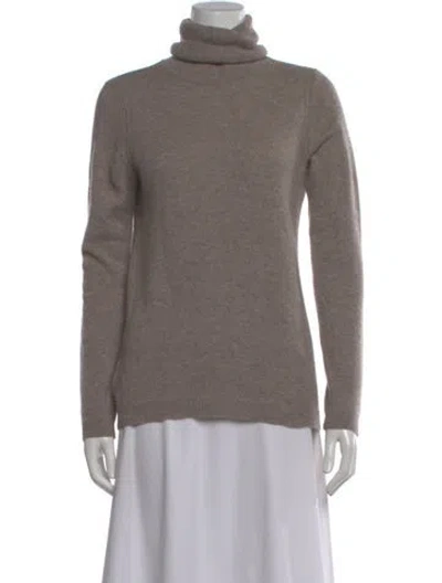 Pre-owned Gorsuch Cashmere Turtleneck Sweater In Neutral