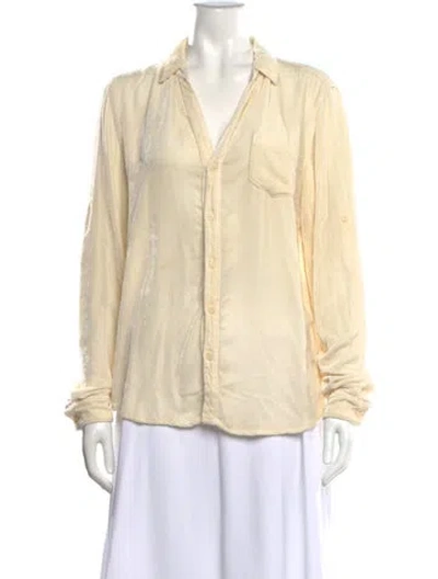Pre-owned Gorsuch Long Sleeve Button-up Top In Neutral
