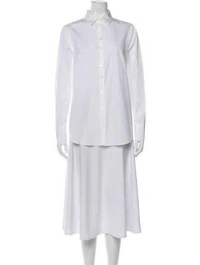 Pre-owned Gorsuch Long Sleeve Button-up Top W/ Tags In White