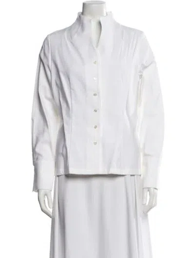 Pre-owned Gorsuch Striped Jacket In White