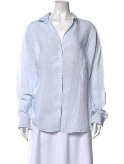 Pre-owned Gorsuch Striped Long Sleeve Button-up Top In Multi