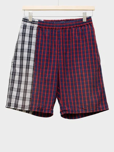 Pre-owned Gosha Rubchinskiy - S/s 2018 - Split Check Shorts In Multi