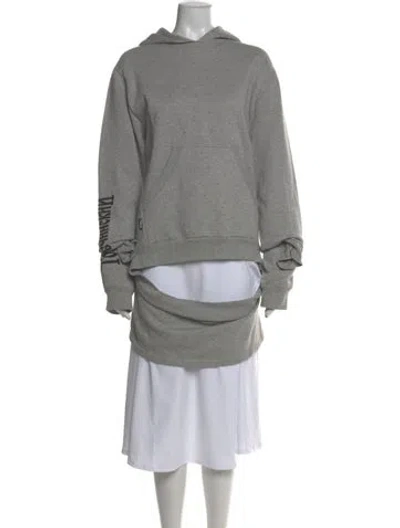 Pre-owned Gosha Rubchinskiy Cristobal Crew Neck Hoodie In Gray