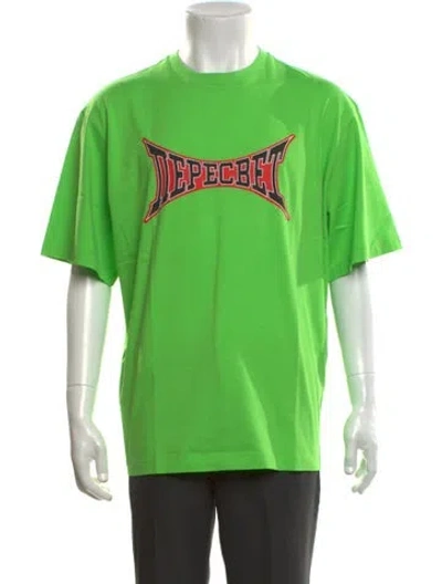 Pre-owned Gosha Rubchinskiy Graphic Print Crew Neck T-shirt W/ Tags In Green