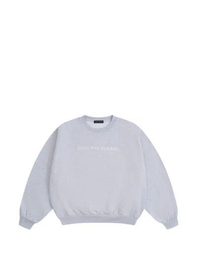 Gosha Rubchinskiy Logo-print Oversized Sweater In Gray